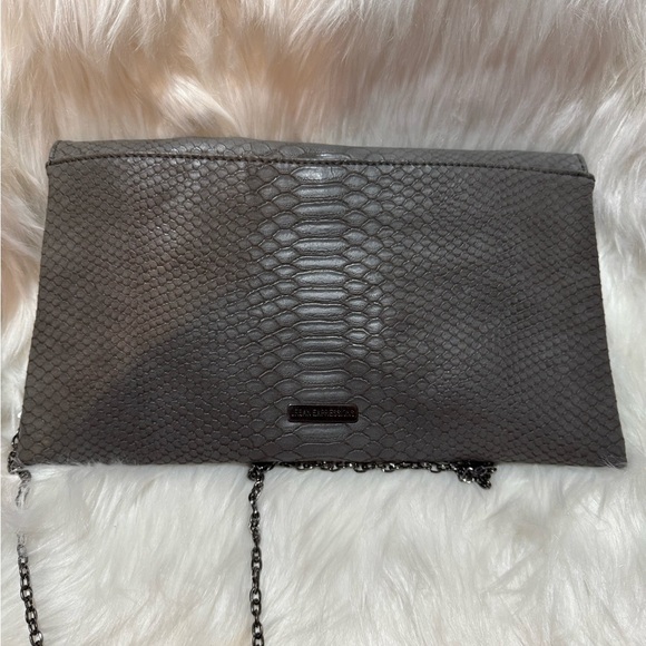Gray Snakeskin Clutch Bag - Picture 2 of 9